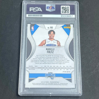 2019-20 Panini Prizm #193 MARKELLE FULTZ Signed Card AUTO PSA Slabbed Magic