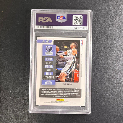 2018-19 Panini Contenders #70 Dillon Brooks Signed Card AUTO PSA Slabbed Grizzli