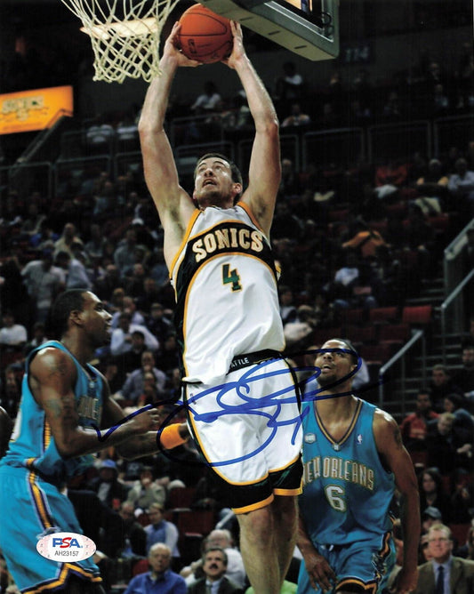 Nick Collison signed 8x10 photo PSA/DNA Seattle Supersonics Autographed