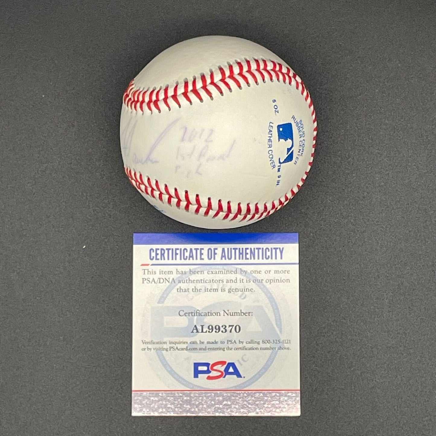 Courtney Hawkins signed baseball PSA/DNA autographed