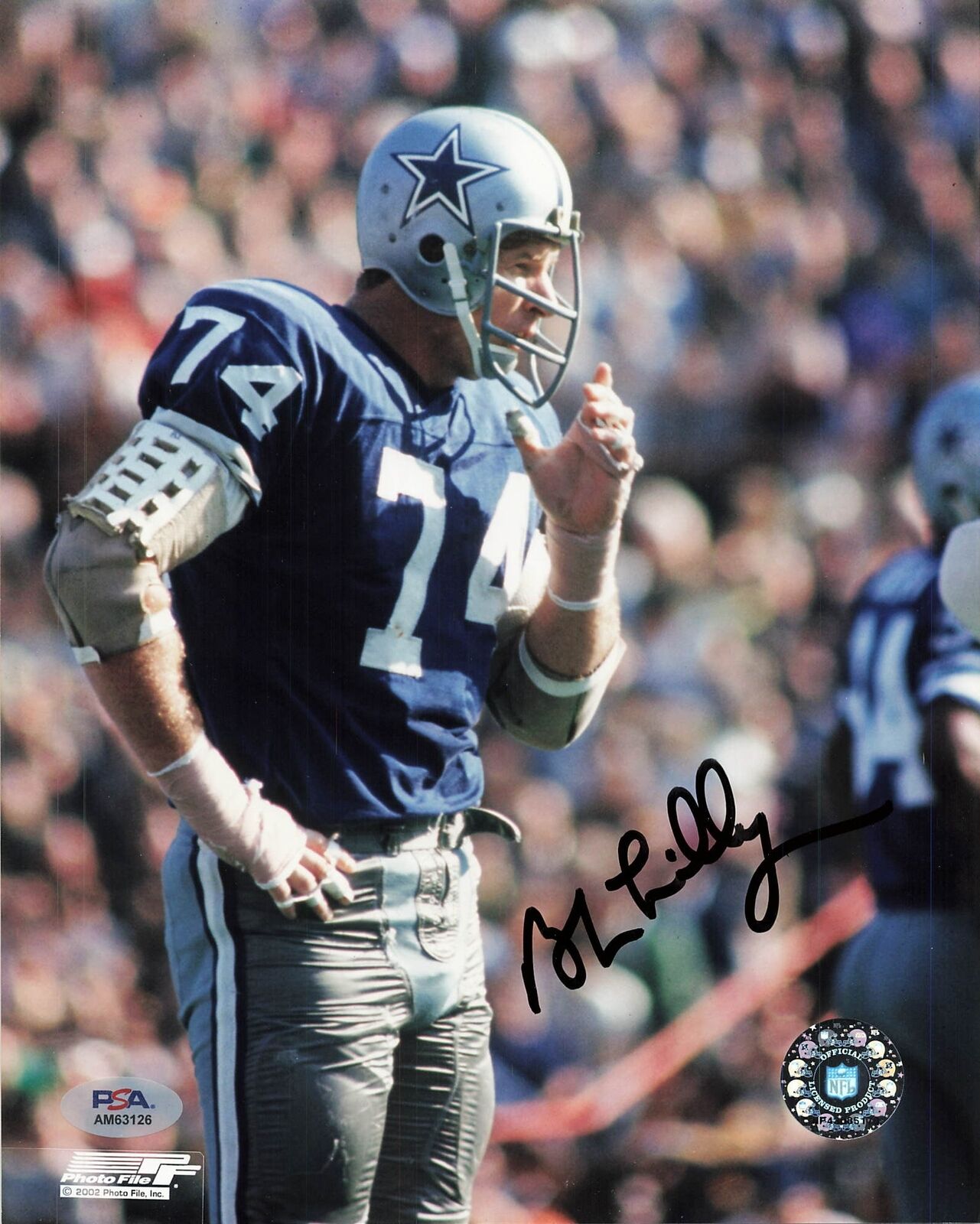 BOB LILLY signed 8x10 photo PSA/DNA Dallas Cowboys Autographed