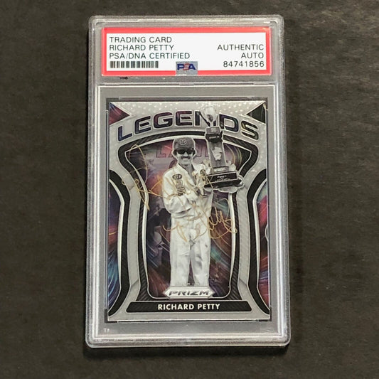 2021 Panini Prizm Racing Legends #82 Richard Petty Signed Card AUTO  PSA Slabbed