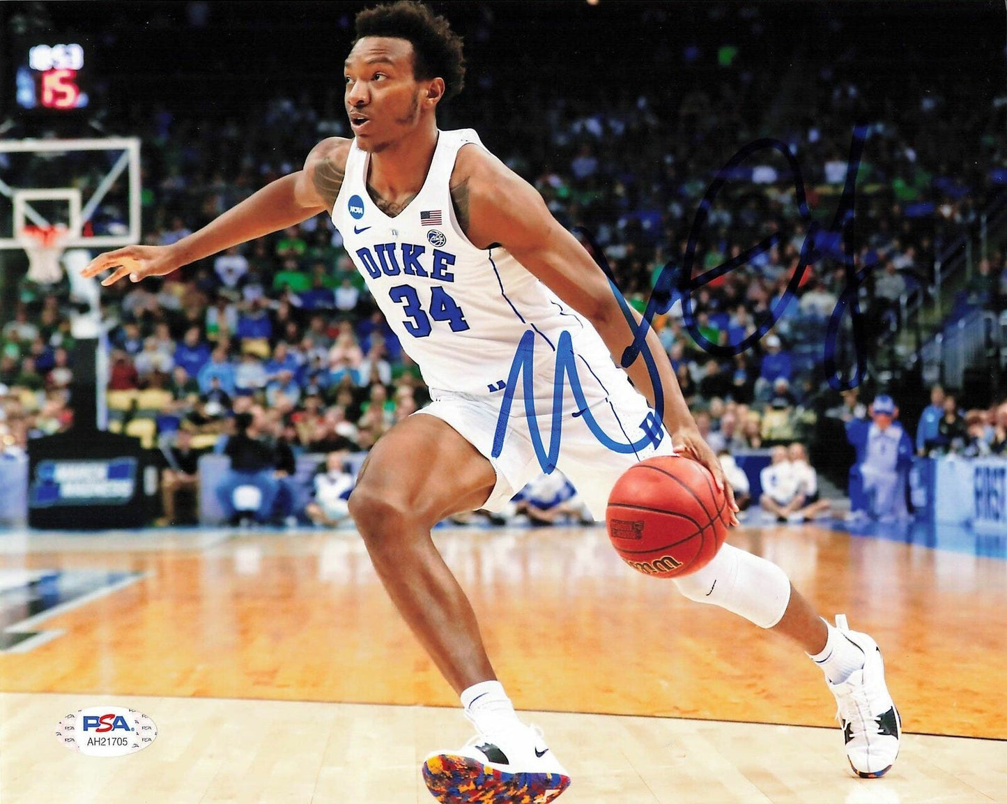 Wendell Carter Jr. signed 8x10 Photo PSA/DNA Duke Autographed Bulls