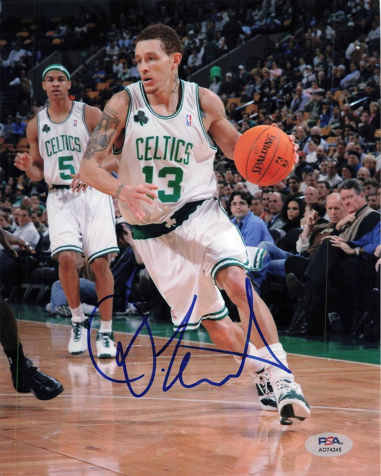 Delonte West Signed 8x10 Photo PSA Boston Celtics