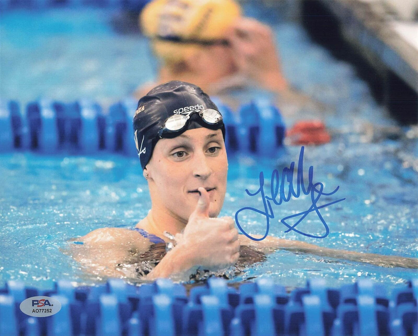 Leah Smith signed 8x10 photo PSA/DNA Autographed Swimming
