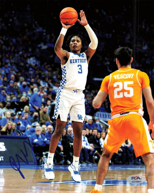 TYTY WASHINGTON Jr. signed 8x10 photo PSA/DNA Kentucky Wildcats Autographed