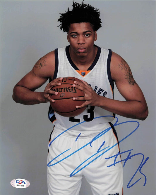 DEYONTA DAVIS signed 8x10 photo PSA/DNA Memphis Grizzlies Autographed