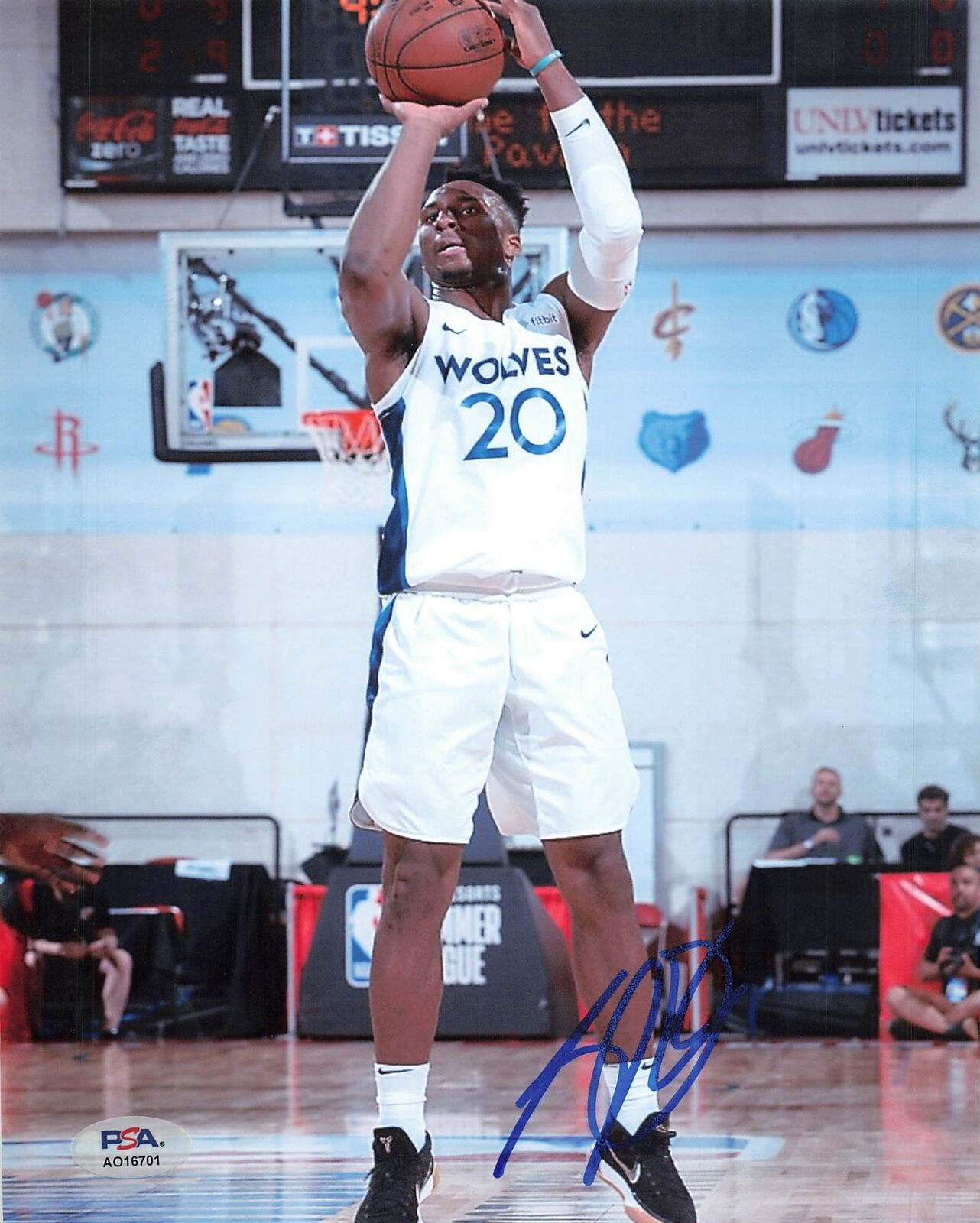 JOSH OKOGIE signed 8x10 photo PSA/DNA Minnesota Timberwolves Autographed