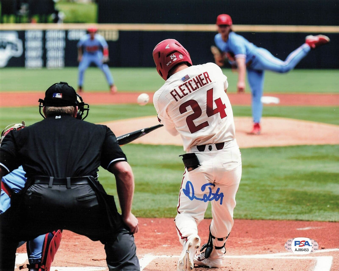 DOMINIC FLETCHER signed 8x10 photo PSA/DNA Arizona Diamondbacks Autographed