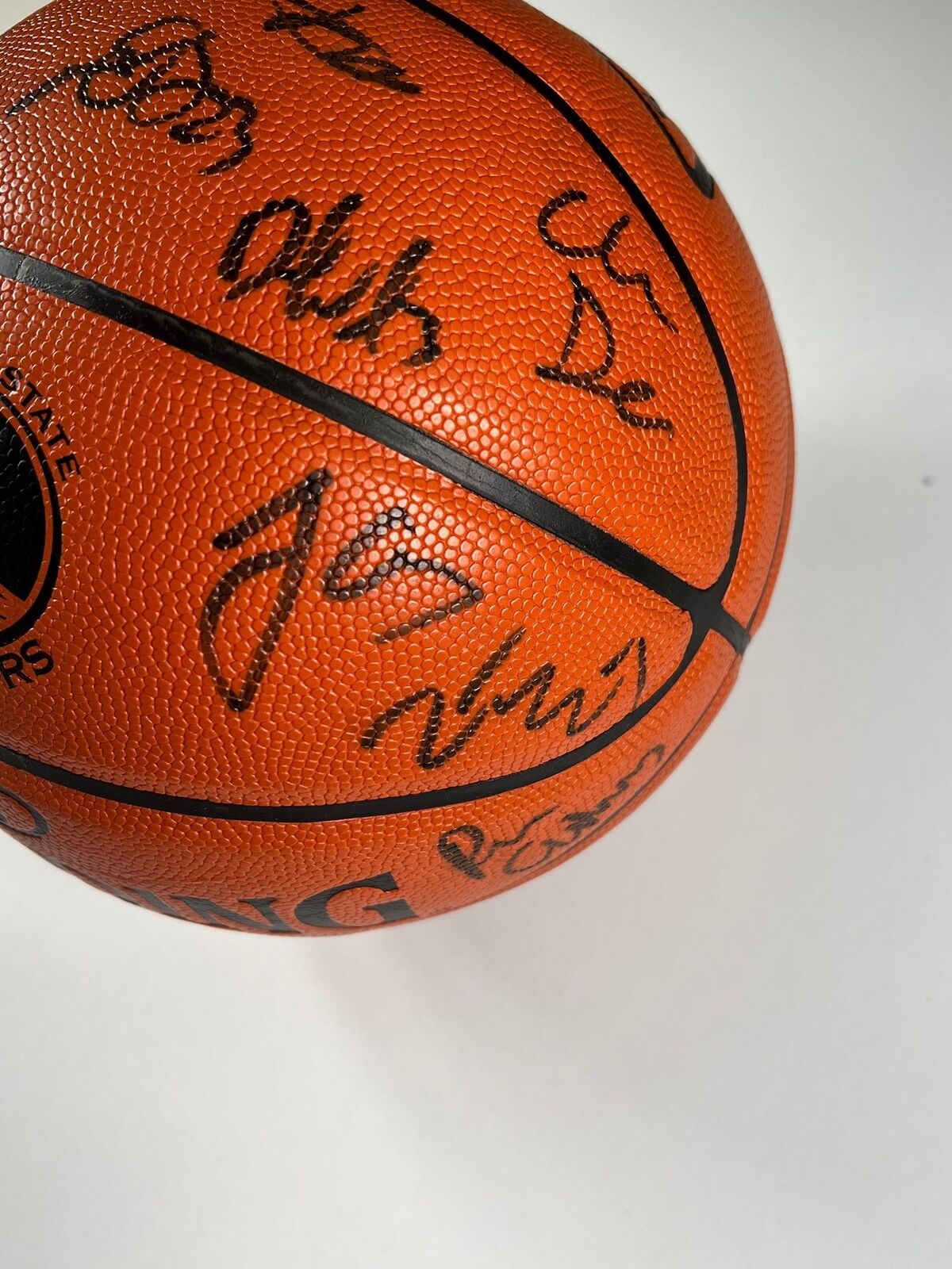 2016-17 Golden State Warriors Team signed Basketball PSA/DNA Warriors autographe