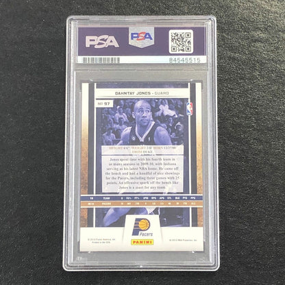 2009-10 Panini Season Update #97 Dahntay Jones Signed Card AUTO 10 PSA Slabbed P
