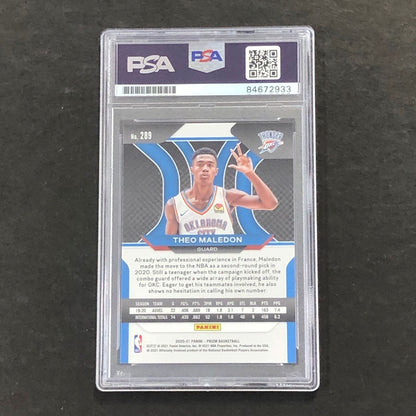 2020-21 Optic Rated Rookie #289 Theo Maledon Signed Card AUTO PSA Slabbed RC