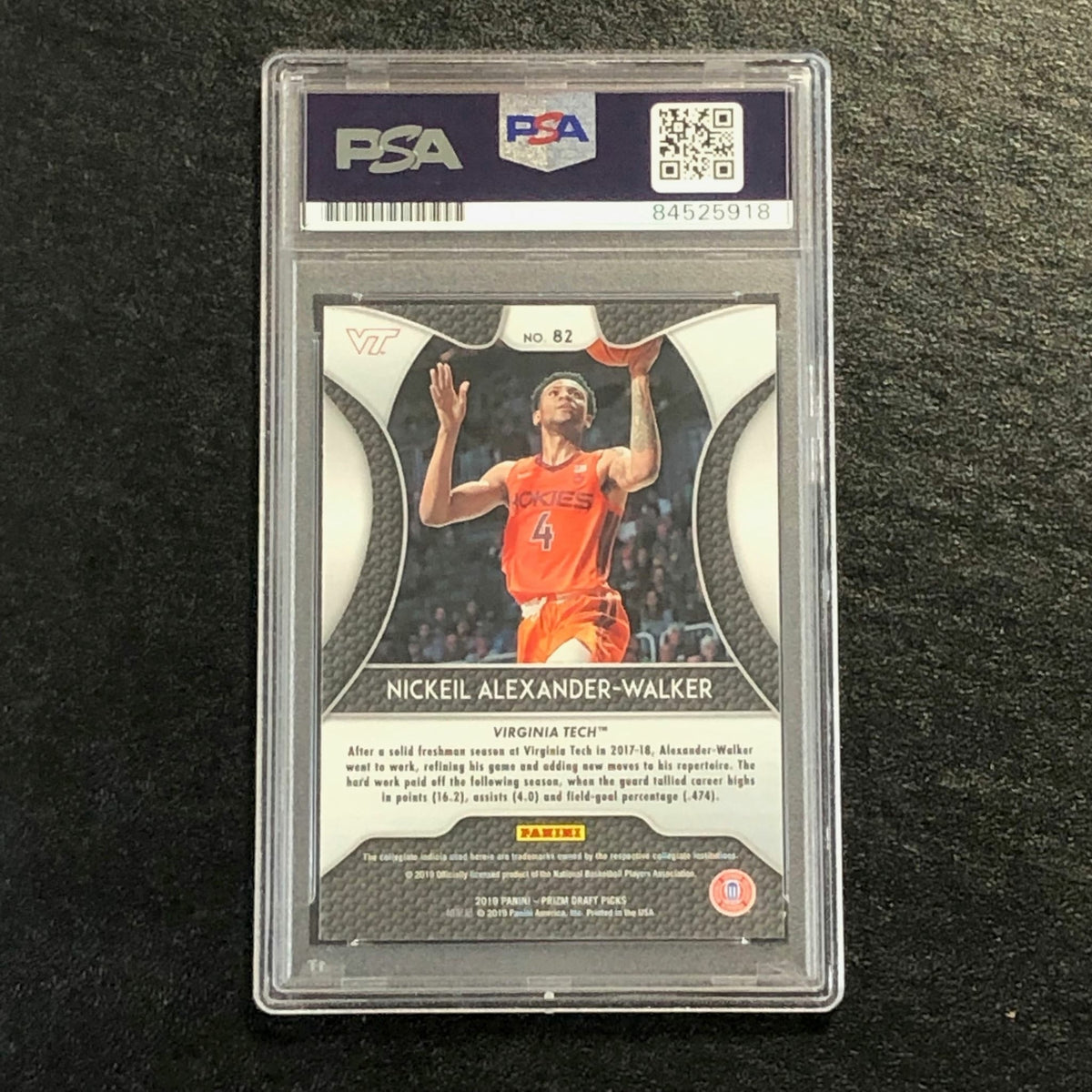 2019-20 Panini Prizm Draft Picks #82 Nickeil Alexander-Walker Signed Card AUTO P