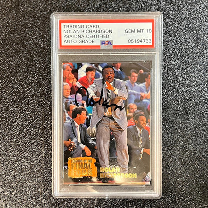 1995-96 Classic NCAA Final Four #MC3 Nolan Richardson Signed Card AUTO 10 PSA Sl