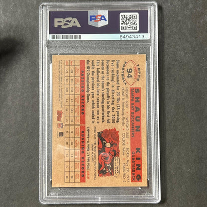 2001 Topps Heritage #94 Shaun King Signed Card AUTO PSA Slabbed Bucs