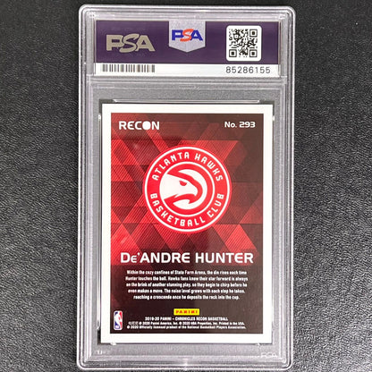 2019-20 Panini Chronicles Recon #293 De'Andre Hunter Signed Card AUTO PSA/DNA Sl