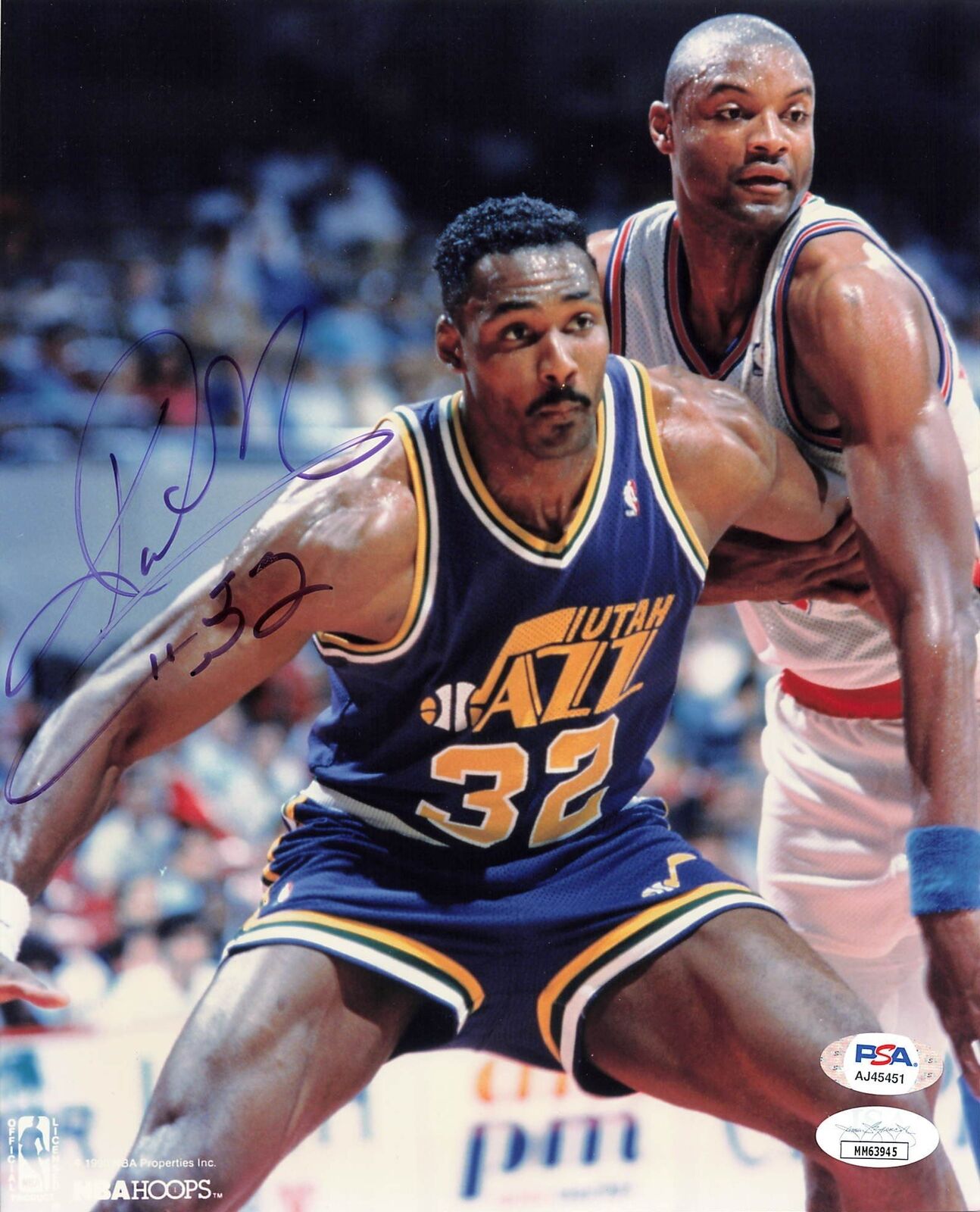 Karl Malone signed 8x10 photo PSA/DNA Utah Jazz Autographed