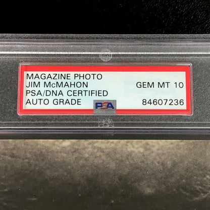 Jim McMahon Signed 8x10 Photo PSA/DNA Slabbed Auto 10 Chicago Bears