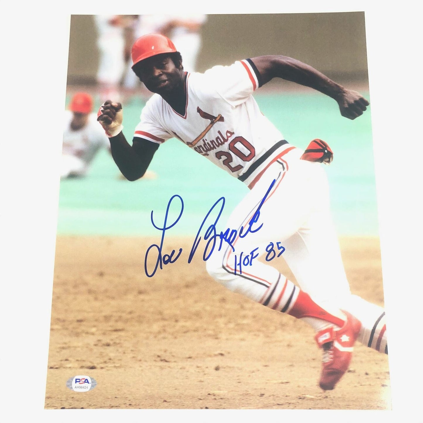 Lou Brock signed 11x14 photo PSA/DNA St. Louis Cardinals Autographed