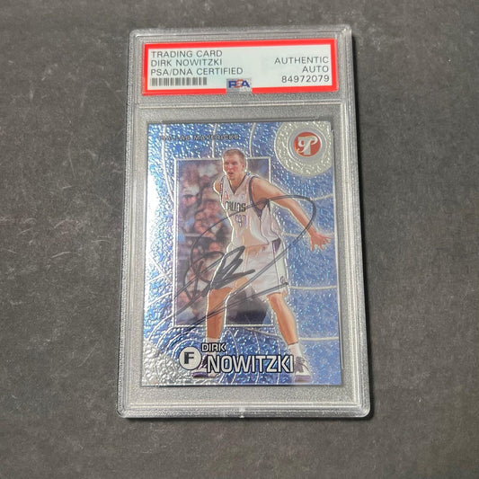2002-03 Topps Pristine #44 Dirk Nowitzki Signed AUTO Card PSA/DNA Slabbed Autogr