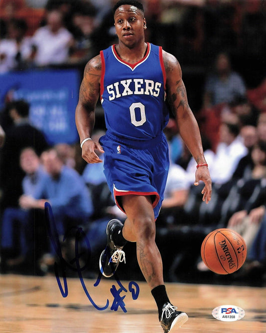 Isaiah Canaan signed 8x10 photo PSA/DNA Sixers Autographed