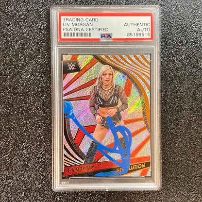 2022 Panini WWE Revolution #70 Liv Morgan Signed Card AUTO PSA/DNA Slabbed WWE