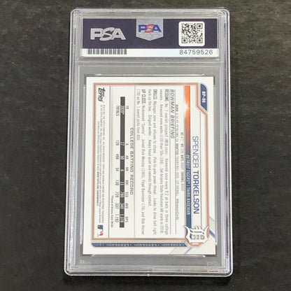 2021 Topps Bowman #BP-96 Spencer Torkelson signed Card Slabbed PSA/DNA Tigers Au