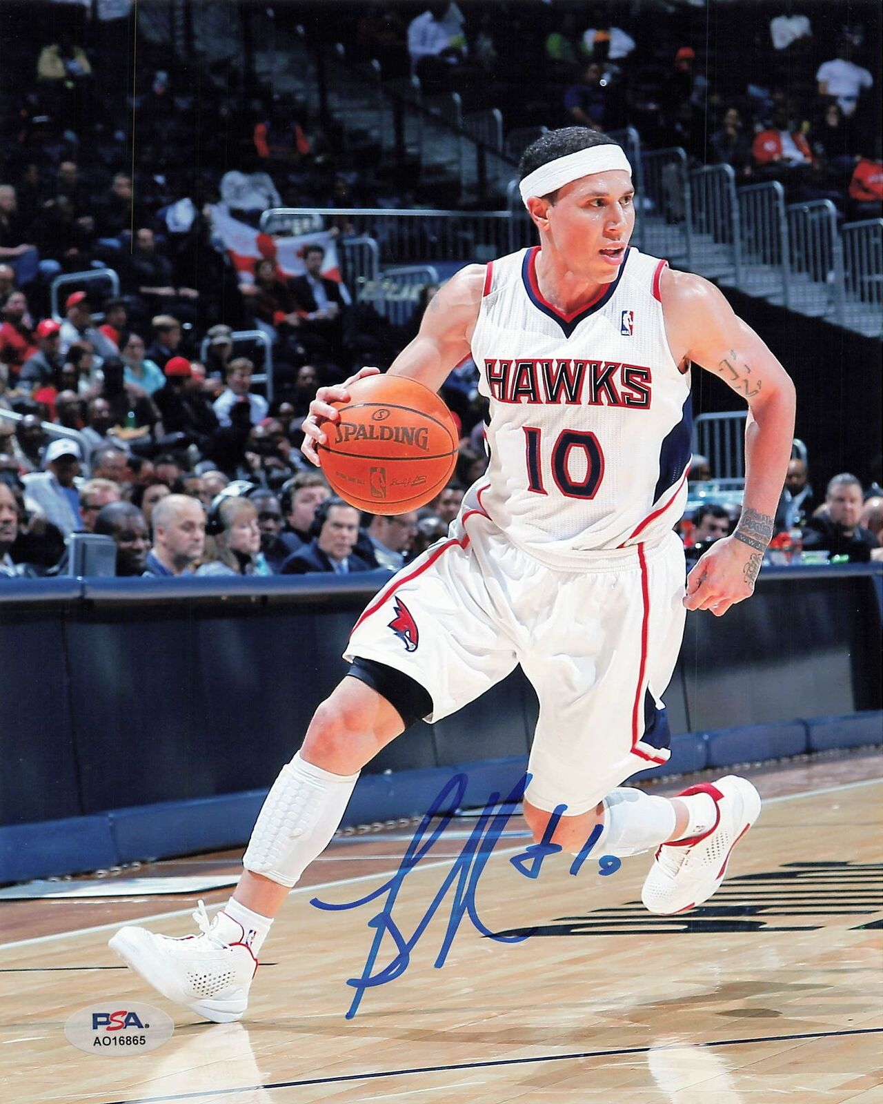 Mike Bibby signed 8x10 photo PSA/DNA Atlanta Hawks Autographed