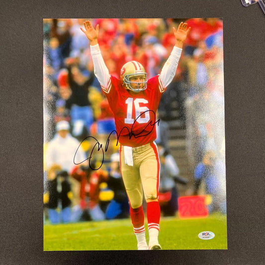 Joe Montana signed 11x14 Photo PSA/DNA San Francisco 49ers Autographed