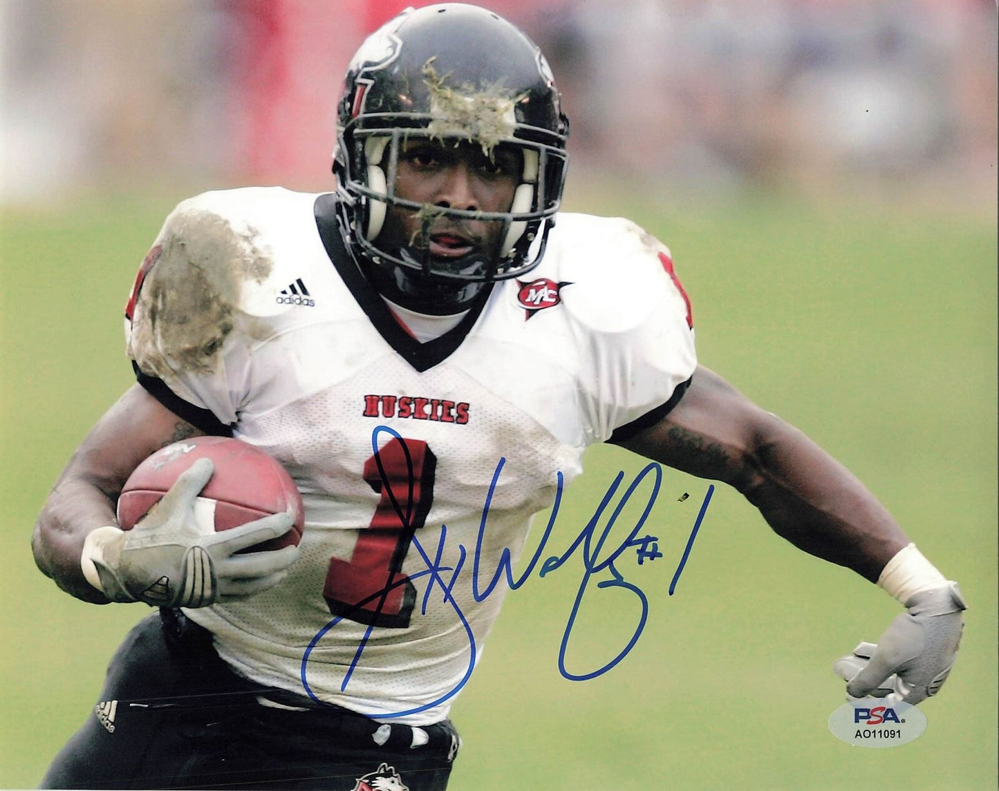 GARRETT WOLFE signed 8x10 Photo PSA/DNA Northern Illinois Huskies Football Autog