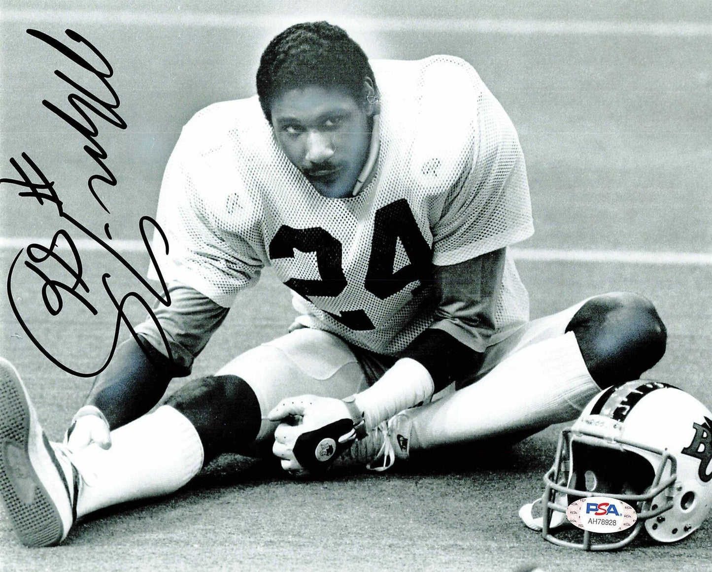 Mervyn Fernandez signed 8x10 photo PSA/DNA BC Lions Autographed