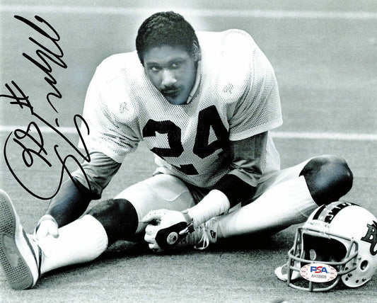 Mervyn Fernandez signed 8x10 photo PSA/DNA BC Lions Autographed