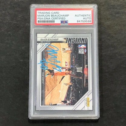 2021-22 Panini Instant #32 Marjon Beauchamp Signed Card AUTO PSA/DNA Slabbed Buc