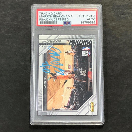 2021-22 Panini Instant #32 Marjon Beauchamp Signed Card AUTO PSA/DNA Slabbed Buc