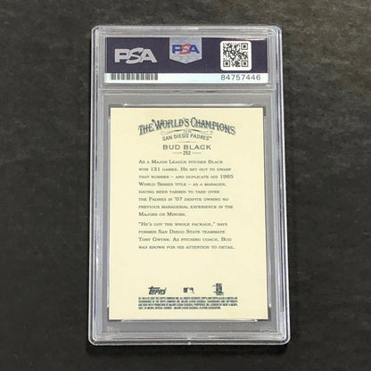 2007 Topps Allen & Ginter's #252 Bud Black Signed Card PSA Slabbed Auto 10 Padre
