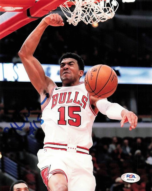 CHANDLER HUTCHISON signed 8x10 photo PSA/DNA Chicago Bulls Autographed