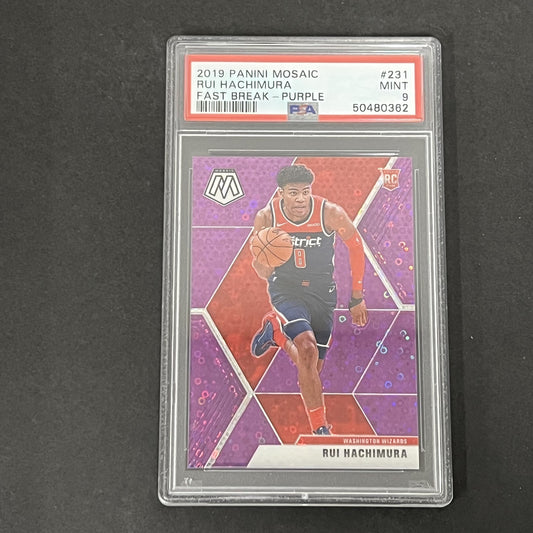2019 Panini Mosaic #231 Rui Hachimura PSA 9