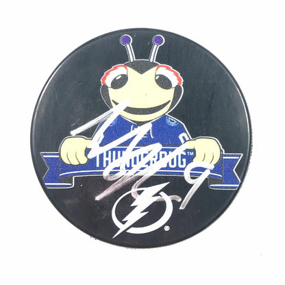 TYLER JOHNSON signed Hockey Puck PSA/DNA Tampa Bay Lightning Autographed