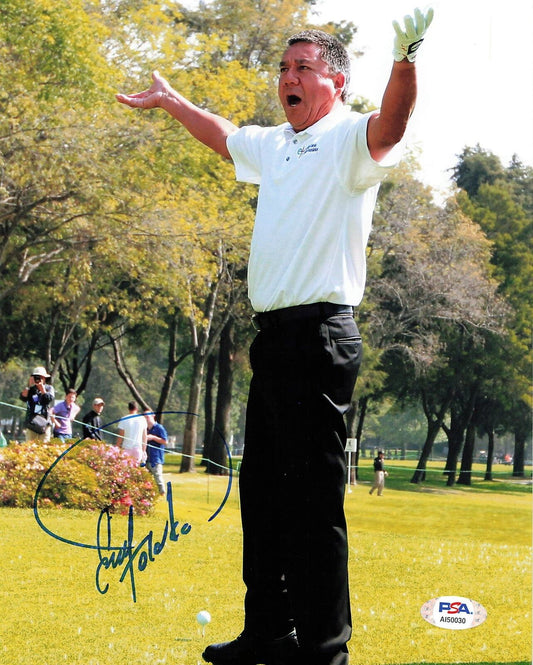 Esteban Toledo Signed 8x10 photo PSA/DNA Autographed Golf PGA