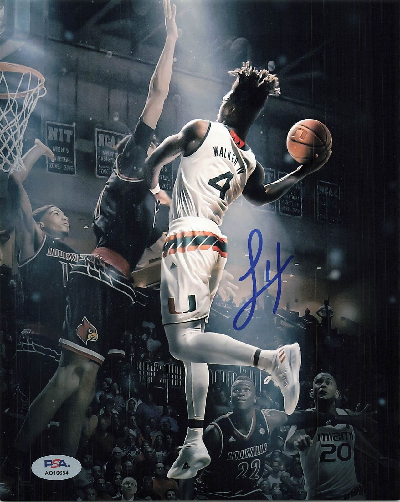 LONNIE WALKER IV Signed 8x10 Photo PSA/DNA Miami Hurricanes Autographed