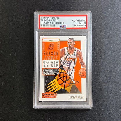 2018-19 Panini Contenders #75 Trevor Ariza Signed Card AUTO PSA Slabbed Suns