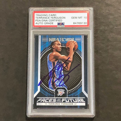 2017-18 NBA Hoops Faces of the Future #10 Terrance Ferguson Signed Card AUTO 10