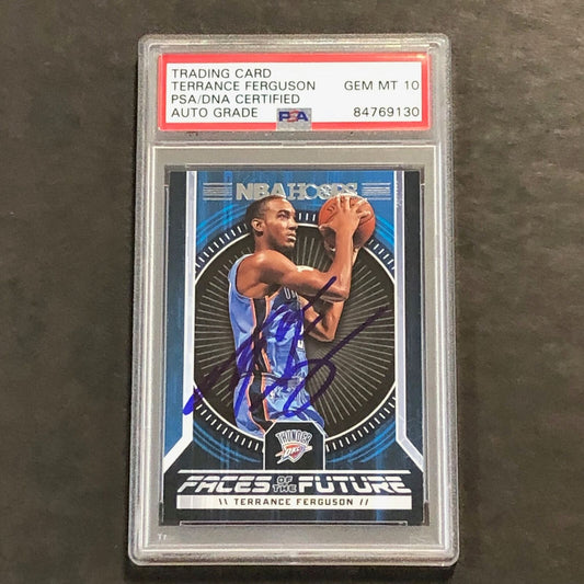 2017-18 NBA Hoops Faces of the Future #10 Terrance Ferguson Signed Card AUTO 10