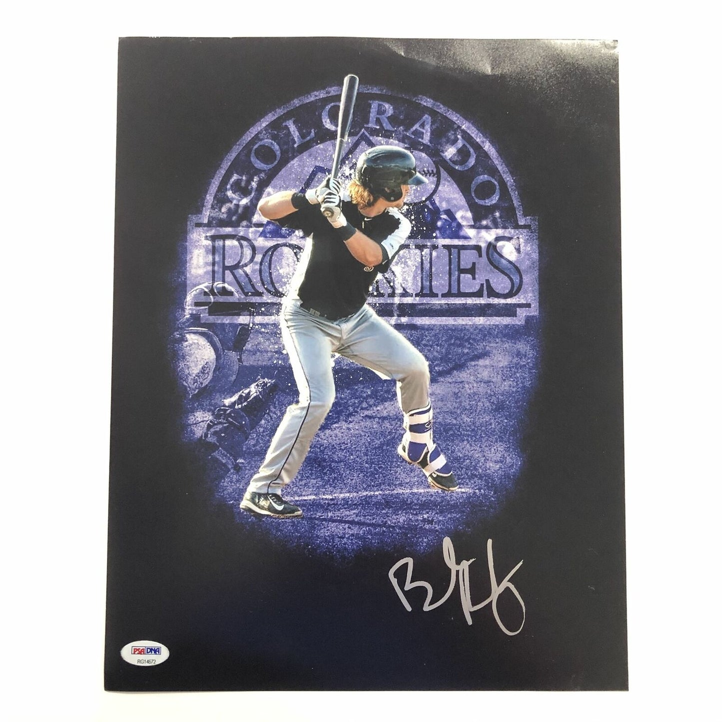 Brendan Rodgers signed 11x14 Photo PSA/DNA Colorado Rockies autographed Minor Be