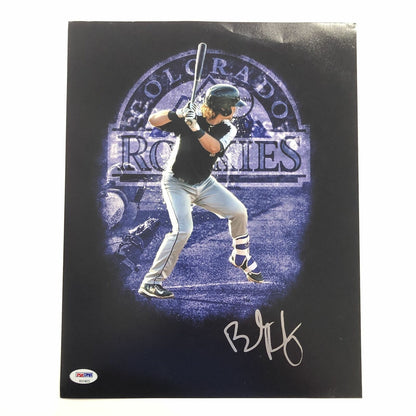 Brendan Rodgers signed 11x14 Photo PSA/DNA Colorado Rockies autographed Minor Be