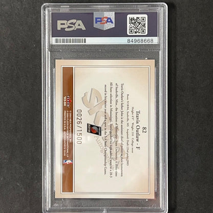 2004 NBA Properties #82 Travis Outlaw Signed Card AUTO PSA Slabbed Portland Trai
