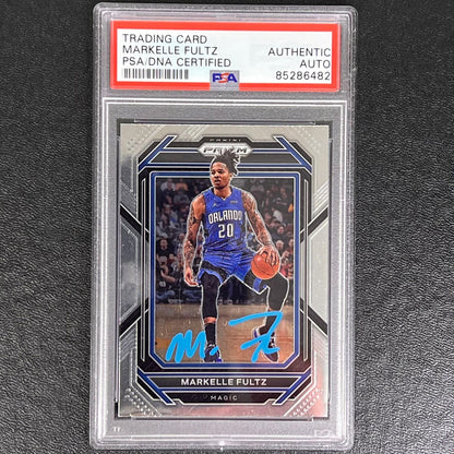 2022-23 Panini Prizm #174 MARKELLE FULTZ Signed Card AUTO PSA Slabbed Magic