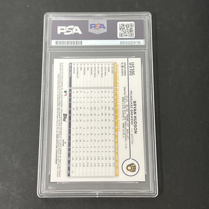 2023 Update Series One #US105 Bryan Hudson signed Rookie card PSA Auto 10