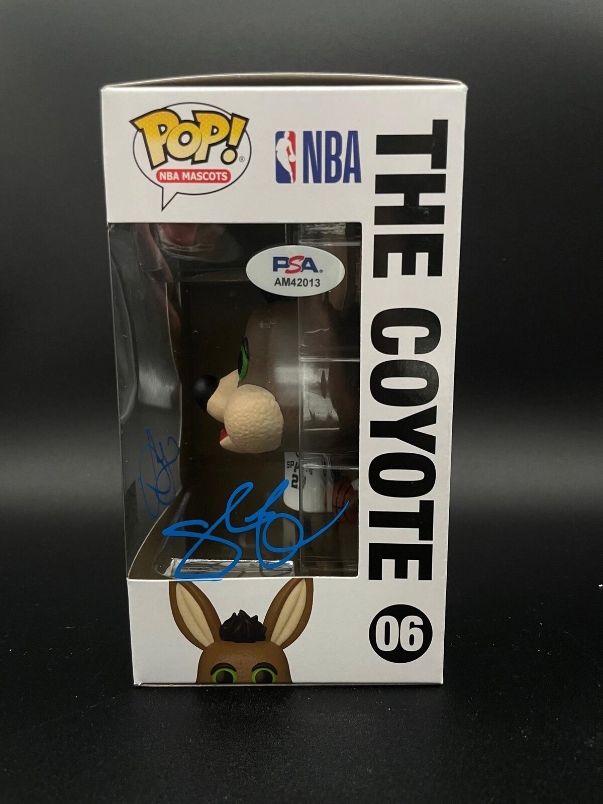 Zach Collins Signed The Coyote Funko Pop PSA/DNA Encapsulated San Antonio Spurs