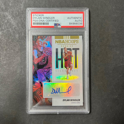 2019 Panini Hoops #HR-DWL Dylan Windler Signed Card AUTO PSA Slabbed RC Cavalier
